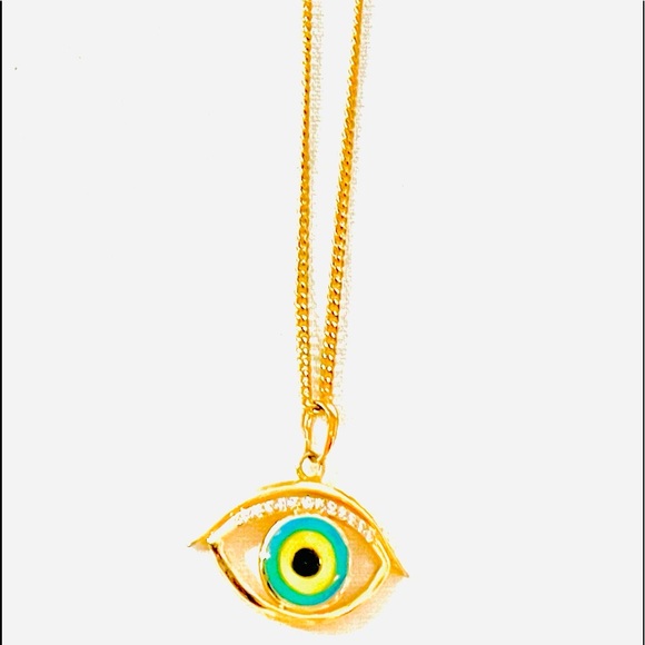 Evil Eye Pendant and Chain Fashion Jewelry - Picture 1 of 5